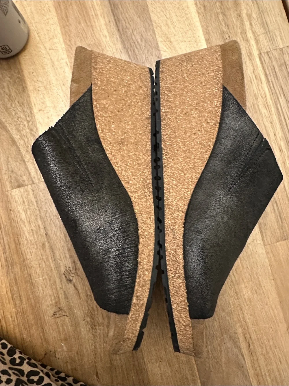 BIRKENSTOCK Papillio “Namica” leather wedges